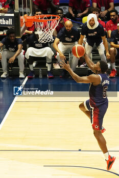 2024-07-20 - Anthony Edwards of Team Usa during the International Friendly basketball match between USA and South Sudan on 20 July 2024 at O2 Arena in London, England - BASKETBALL - FRIENDLY GAME - USA V SOUTH SUDAN - FRIENDLY MATCH - BASKETBALL