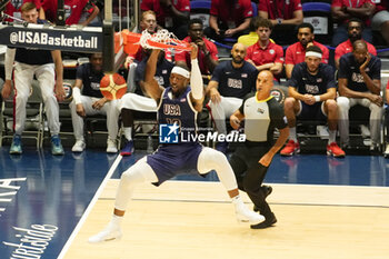 2024-07-20 - Anthony Davis of Team Usa during the International Friendly basketball match between USA and South Sudan on 20 July 2024 at O2 Arena in London, England - BASKETBALL - FRIENDLY GAME - USA V SOUTH SUDAN - FRIENDLY MATCH - BASKETBALL