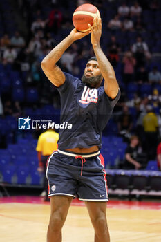 2024-07-20 - Lebron James of Team Usa warms up during the International Friendly basketball match between USA and South Sudan on 20 July 2024 at O2 Arena in London, England - BASKETBALL - FRIENDLY GAME - USA V SOUTH SUDAN - FRIENDLY MATCH - BASKETBALL