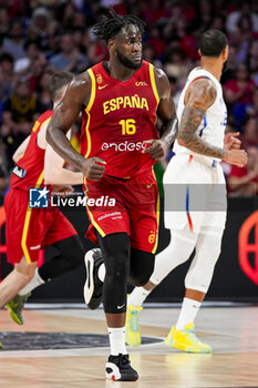 2024-07-23 - Usman Garuba of Spain seen during the Basketball International Friendly match between Spain and Puerto Rico at WiZink Center on July 23, 2024 in Madrid, Spain. - SPAIN VS PUERTO RICO - FRIENDLY MATCH - BASKETBALL