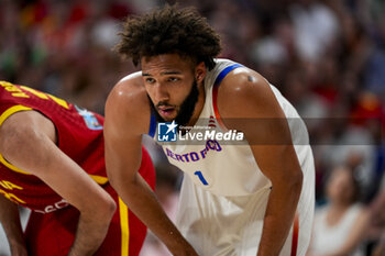 2024-07-23 - George Conditt of Puerto Rico seen during the Basketball International Friendly match between Spain and Puerto Rico at WiZink Center on July 23, 2024 in Madrid, Spain. - SPAIN VS PUERTO RICO - FRIENDLY MATCH - BASKETBALL