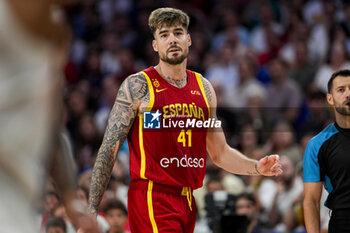 2024-07-23 - Juancho Hernangomez seen during the Basketball International Friendly match between Spain and Puerto Rico at WiZink Center on July 23, 2024 in Madrid, Spain. - SPAIN VS PUERTO RICO - FRIENDLY MATCH - BASKETBALL