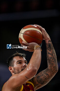 2024-07-23 - Willy Hernangomez of Spain seen during the Basketball International Friendly match between Spain and Puerto Rico at WiZink Center on July 23, 2024 in Madrid, Spain. - SPAIN VS PUERTO RICO - FRIENDLY MATCH - BASKETBALL