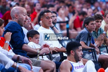 2024-07-23 - 23th July 2024; Wizink Center; Madrid; Spain; Friendly match; Olympic Games; Spain vs Puerto Rico; Lucas Vazquez player of Real Madrid FootballBasketball friendly match before Olympic Games Spain vs Puerto Rico 900/Cordon Press - BASKETBALL FRIENDLY MATCH BEFORE OLYMPIC GAMES SPAIN VS PUERTO RICO - FRIENDLY MATCH - BASKETBALL