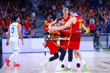 2024-07-23 - 23th July 2024; Wizink Center; Madrid; Spain; Friendly match; Olympic Games; Spain vs Puerto Rico; Rudy Fernandez, Dario Brizuela, Juancho Hernangomez, Alberto Diaz (Spain)Basketball friendly match before Olympic Games Spain vs Puerto Rico 900/Cordon Press - BASKETBALL FRIENDLY MATCH BEFORE OLYMPIC GAMES SPAIN VS PUERTO RICO - FRIENDLY MATCH - BASKETBALL