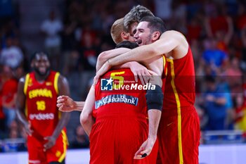 2024-07-23 - 23th July 2024; Wizink Center; Madrid; Spain; Friendly match; Olympic Games; Spain vs Puerto Rico; Rudy Fernandez, Dario Brizuela, Juancho Hernangomez, Alberto Diaz (Spain)Basketball friendly match before Olympic Games Spain vs Puerto Rico 900/Cordon Press - BASKETBALL FRIENDLY MATCH BEFORE OLYMPIC GAMES SPAIN VS PUERTO RICO - FRIENDLY MATCH - BASKETBALL