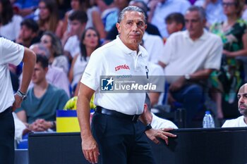 2024-07-23 - 23th July 2024; Wizink Center; Madrid; Spain; Friendly match; Olympic Games; Spain vs Puerto Rico; Sergio Scariolo (Spain)Basketball friendly match before Olympic Games Spain vs Puerto Rico 900/Cordon Press - BASKETBALL FRIENDLY MATCH BEFORE OLYMPIC GAMES SPAIN VS PUERTO RICO - FRIENDLY MATCH - BASKETBALL