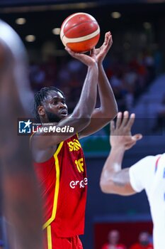 2024-07-23 - 23th July 2024; Wizink Center; Madrid; Spain; Friendly match; Olympic Games; Spain vs Puerto Rico; Usman Garuba (Spain)Basketball friendly match before Olympic Games Spain vs Puerto Rico 900/Cordon Press - BASKETBALL FRIENDLY MATCH BEFORE OLYMPIC GAMES SPAIN VS PUERTO RICO - FRIENDLY MATCH - BASKETBALL