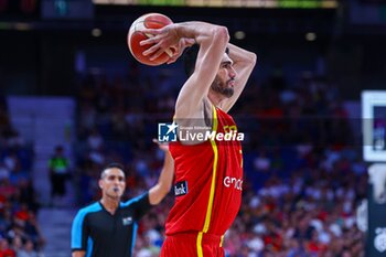 2024-07-23 - 23th July 2024; Wizink Center; Madrid; Spain; Friendly match; Olympic Games; Spain vs Puerto Rico; Santi Aldama (Spain)Basketball friendly match before Olympic Games Spain vs Puerto Rico 900/Cordon Press - BASKETBALL FRIENDLY MATCH BEFORE OLYMPIC GAMES SPAIN VS PUERTO RICO - FRIENDLY MATCH - BASKETBALL