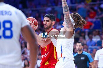 2024-07-23 - 23th July 2024; Wizink Center; Madrid; Spain; Friendly match; Olympic Games; Spain vs Puerto Rico; Santi Aldama (Spain)Basketball friendly match before Olympic Games Spain vs Puerto Rico 900/Cordon Press - BASKETBALL FRIENDLY MATCH BEFORE OLYMPIC GAMES SPAIN VS PUERTO RICO - FRIENDLY MATCH - BASKETBALL