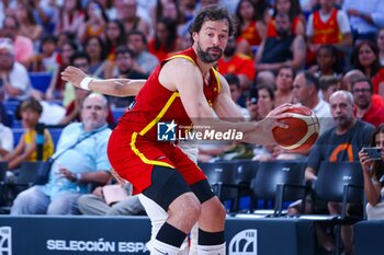 2024-07-23 - 23th July 2024; Wizink Center; Madrid; Spain; Friendly match; Olympic Games; Spain vs Puerto Rico; Sergio Sergio Llull (Spain)Basketball friendly match before Olympic Games Spain vs Puerto Rico 900/Cordon Press - BASKETBALL FRIENDLY MATCH BEFORE OLYMPIC GAMES SPAIN VS PUERTO RICO - FRIENDLY MATCH - BASKETBALL