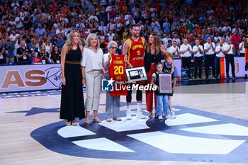 2024-07-23 - 23th July 2024; Wizink Center; Madrid; Spain; Friendly match; Olympic Games; Spain vs Puerto Rico; Homenaje Rudy Fernandez (Spain)Basketball friendly match before Olympic Games Spain vs Puerto Rico 900/Cordon Press - BASKETBALL FRIENDLY MATCH BEFORE OLYMPIC GAMES SPAIN VS PUERTO RICO - FRIENDLY MATCH - BASKETBALL