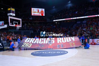 2024-07-23 - 23th July 2024; Wizink Center; Madrid; Spain; Friendly match; Olympic Games; Spain vs Puerto Rico; Homenaje Rudy Fernandez (Spain)Basketball friendly match before Olympic Games Spain vs Puerto Rico 900/Cordon Press - BASKETBALL FRIENDLY MATCH BEFORE OLYMPIC GAMES SPAIN VS PUERTO RICO - FRIENDLY MATCH - BASKETBALL