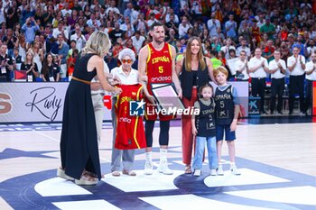 2024-07-23 - 23th July 2024; Wizink Center; Madrid; Spain; Friendly match; Olympic Games; Spain vs Puerto Rico; Homenaje Rudy Fernandez (Spain)Basketball friendly match before Olympic Games Spain vs Puerto Rico 900/Cordon Press - BASKETBALL FRIENDLY MATCH BEFORE OLYMPIC GAMES SPAIN VS PUERTO RICO - FRIENDLY MATCH - BASKETBALL