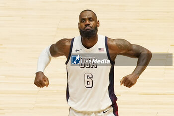 2024-07-22 - Lebron James of Usa during the International Friendly basketball match between USA and Germany on 22 July 2024 at O2 Arena in London, England - BASKETBALL - FRIENDLY GAME - USA V GERMANY - FRIENDLY MATCH - BASKETBALL