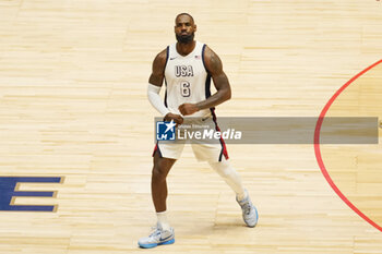 2024-07-22 - Lebron James of Usa during the International Friendly basketball match between USA and Germany on 22 July 2024 at O2 Arena in London, England - BASKETBALL - FRIENDLY GAME - USA V GERMANY - FRIENDLY MATCH - BASKETBALL