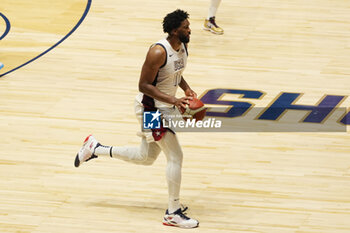 2024-07-22 - Joel Embiid of Usa during the International Friendly basketball match between USA and Germany on 22 July 2024 at O2 Arena in London, England - BASKETBALL - FRIENDLY GAME - USA V GERMANY - FRIENDLY MATCH - BASKETBALL