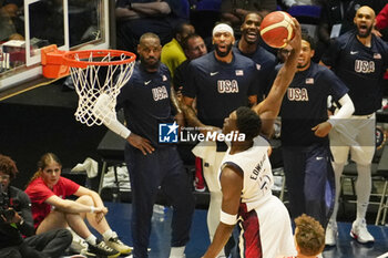 2024-07-22 - Anthony Edwards of Usa during the International Friendly basketball match between USA and Germany on 22 July 2024 at O2 Arena in London, England - BASKETBALL - FRIENDLY GAME - USA V GERMANY - FRIENDLY MATCH - BASKETBALL