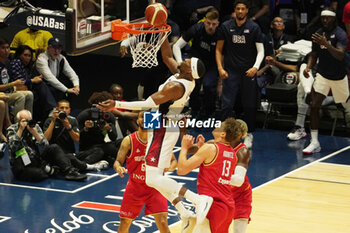 2024-07-22 - Bam Adebayo of Usa during the International Friendly basketball match between USA and Germany on 22 July 2024 at O2 Arena in London, England - BASKETBALL - FRIENDLY GAME - USA V GERMANY - FRIENDLY MATCH - BASKETBALL