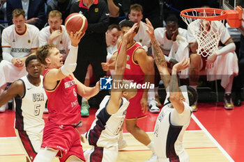 2024-07-22 - Moritz Wagner of Germany during the International Friendly basketball match between USA and Germany on 22 July 2024 at O2 Arena in London, England - BASKETBALL - FRIENDLY GAME - USA V GERMANY - FRIENDLY MATCH - BASKETBALL