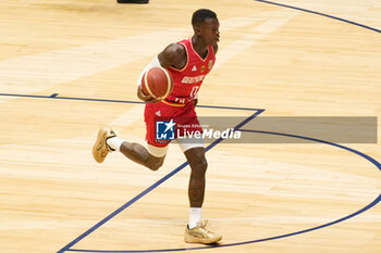 2024-07-22 - Dennis Schröder of Germany during the International Friendly basketball match between USA and Germany on 22 July 2024 at O2 Arena in London, England - BASKETBALL - FRIENDLY GAME - USA V GERMANY - FRIENDLY MATCH - BASKETBALL