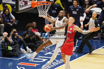 2024-07-22 - Lebron James of Usa during the International Friendly basketball match between USA and Germany on 22 July 2024 at O2 Arena in London, England - BASKETBALL - FRIENDLY GAME - USA V GERMANY - FRIENDLY MATCH - BASKETBALL