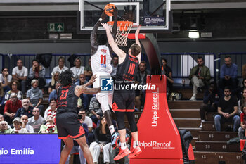 2024-10-01 - Mouhamed Faye dunking (Unahotels Reggio Emilia) - UNAHOTELS REGGIO EMILIA VS RYTAS VILNIUS - CHAMPIONS LEAGUE - BASKETBALL