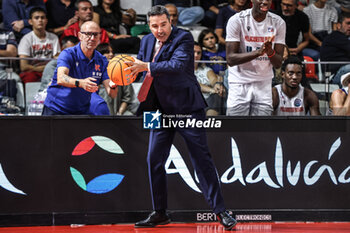 2024-10-01 - Dimitris Priftis coach Unahotels Reggio Emilia - UNAHOTELS REGGIO EMILIA VS RYTAS VILNIUS - CHAMPIONS LEAGUE - BASKETBALL