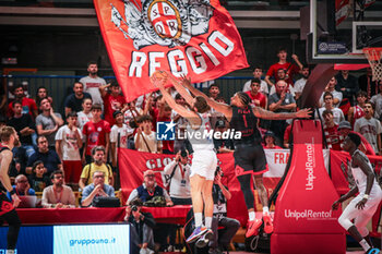 2024-10-01 - Matteo Chillo (Unahotels Reggio Emilia) and Savion Flagg (Rytas Vilnius) - UNAHOTELS REGGIO EMILIA VS RYTAS VILNIUS - CHAMPIONS LEAGUE - BASKETBALL