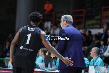 2024-11-13 - #1 Vital Christian (Bertram Derthona Basket Tortona) and De Raffaele Walter (head coach Bertram Derthona Basket Tortona) - BETRAM DERTHONA VS SL BENFICA - CHAMPIONS LEAGUE - BASKETBALL