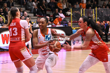 2024-11-21 - Actions of Olbis Andre ( Famila Beretta Schio)during the match between Famila Beretta Schio and DVTK Hun-term at PalaRomare - November 21, 2024, during the EuroLeague Women 2024/2025 - FAMILA BERETTA VS DVTK HUN-TERM - EUROLEAGUE WOMEN - BASKETBALL