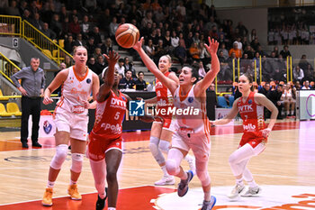 2024-11-21 - Actions of the game and players' images during the match between Famila Beretta Schio and DVTK Hun-term at PalaRomare - November 21, 2024, during the EuroLeague Women 2024/2025 - FAMILA BERETTA VS DVTK HUN-TERM - EUROLEAGUE WOMEN - BASKETBALL