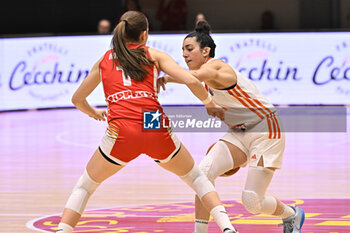 2024-11-21 - Actions of the game and players' images during the match between Famila Beretta Schio and DVTK Hun-term at PalaRomare - November 21, 2024, during the EuroLeague Women 2024/2025 - FAMILA BERETTA VS DVTK HUN-TERM - EUROLEAGUE WOMEN - BASKETBALL