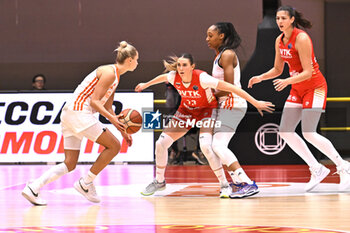 2024-11-21 - Actions of the game and players' images during the match between Famila Beretta Schio and DVTK Hun-termat PalaRomare - November 21, 2024, during the EuroLeague Women 2024/2025 - FAMILA BERETTA VS DVTK HUN-TERM - EUROLEAGUE WOMEN - BASKETBALL