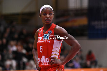 2024-11-21 - Kaila Charles ( DVTK) during the match between Famila Beretta Schio and DVTK Hun-term at PalaRomare - November 21, 2024, during the EuroLeague Women 2024/2025 - FAMILA BERETTA VS DVTK HUN-TERM - EUROLEAGUE WOMEN - BASKETBALL