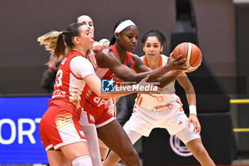 2024-11-21 - Actions of the game and players' images during the match between Famila Beretta Schio and DVTK Hun-term at PalaRomare - November 21, 2024, during the EuroLeague Women 2024/2025 - FAMILA BERETTA VS DVTK HUN-TERM - EUROLEAGUE WOMEN - BASKETBALL