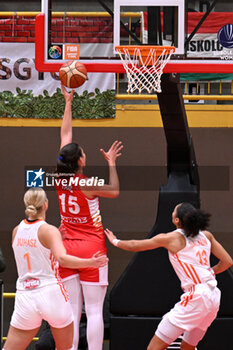 2024-11-21 - Actions of the game and players' images during the match between Famila Beretta Schio and DVTK Hun-term at PalaRomare - November 21, 2024, during the EuroLeague Women 2024/2025 - FAMILA BERETTA VS DVTK HUN-TERM - EUROLEAGUE WOMEN - BASKETBALL