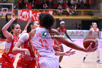 2024-11-21 - Actions of the game and players' images during the match between Famila Beretta Schio and DVTK Hun-term at PalaRomare - November 21, 2024, during the EuroLeague Women 2024/2025 - FAMILA BERETTA VS DVTK HUN-TERM - EUROLEAGUE WOMEN - BASKETBALL