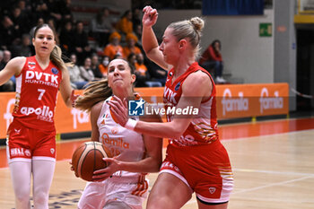 2024-11-21 - Actions of the game and players' images during the match between Famila Beretta Schio and DVTK Hun-term at PalaRomare - November 21, 2024, during the EuroLeague Women 2024/2025 - FAMILA BERETTA VS DVTK HUN-TERM - EUROLEAGUE WOMEN - BASKETBALL