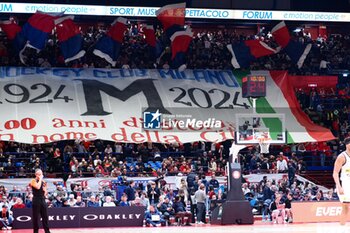2024-03-08 - Supporters of EA7 Emporio Armani Olimpia Milano - EA7 EMPORIO ARMANI MILANO VS PARTIZANE BELGRADE - EUROLEAGUE - BASKETBALL