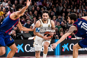 2024-01-03 - Facundo Campazzo of Real Madrid during the Turkish Airlines EuroLeague basketball match between FC Barcelona and Real Madrid on January 3, 2024 at Palau Blaugrana in Barcelona, Spain - BASKETBALL - EUROLEAGUE - FC BARCELONA V REAL MADRID - EUROLEAGUE - BASKETBALL