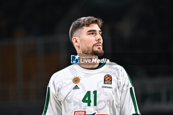 2024-01-09 - 41 Juancho Hernangomez of Panathinaikos AKTOR Athens is playing during the
Euroleague, Round 20, match between Panathinaikos AKTOR Athens and Anadolu Efes Istanbul at the OAKA Altion Arena in Athens, Greece, on January
9, 2024. - PANATHINAIKOS AKTOR ATHENS VS ANADOLU EFES - EUROLEAGUE - BASKETBALL