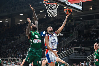 2024-01-09 - 13 Darius Thompson of Anadolu Efes Istanbul is playing during the Euroleague,
Round 20, match between Panathinaikos AKTOR Athens and Anadolu Efes Istanbul at the OAKA Altion Arena in Athens, Greece, on January 9, 2024. - PANATHINAIKOS AKTOR ATHENS VS ANADOLU EFES - EUROLEAGUE - BASKETBALL