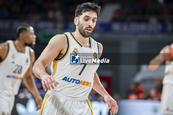 2024-01-11 - Facundo Campazzo of Real Madrid during the Euroleague basketball match between Real Madrid and Valencia at Wizink Center in Madrid, Spain. - REAL MADRID VS VALENCIA - EUROLEAGUE - BASKETBALL