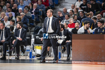 2024-01-11 - Chus Mateo of Real Madrid seen during the Euroleague basketball match between Real Madrid and Valencia at Wizink Center in Madrid, Spain. - REAL MADRID VS VALENCIA - EUROLEAGUE - BASKETBALL