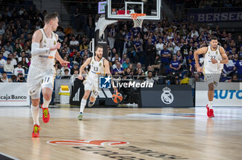 2024-01-11 - Sergio Rodriguez of Real Madrid seen in action with the ball during the Euroleague basketball match between Real Madrid and Valencia at Wizink Center in Madrid, Spain. - REAL MADRID VS VALENCIA - EUROLEAGUE - BASKETBALL