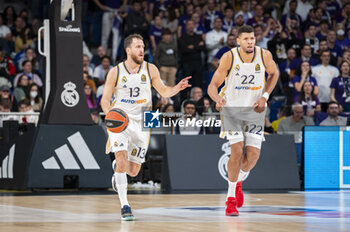 2024-01-11 - Sergio Rodriguez of Real Madrid seen in action with the ball during the Euroleague basketball match between Real Madrid and Valencia at Wizink Center in Madrid, Spain. - REAL MADRID VS VALENCIA - EUROLEAGUE - BASKETBALL
