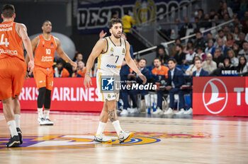 2024-01-11 - Facundo Campazzo of Real Madrid seen during the Euroleague basketball match between Real Madrid and Valencia at Wizink Center in Madrid, Spain. - REAL MADRID VS VALENCIA - EUROLEAGUE - BASKETBALL