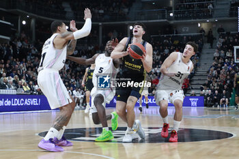2024-01-12 - Gabriele PROCIDA of Alba Berlin and Charles KAHUDI of Lyon and Noam YAACOV of Lyon and Edwin JACKSON of Lyon during the Turkish Airlines EuroLeague basketball match between LDLC ASVEL Villeurbanne and Alba Berlin on January 12, 2024 at Astroballe in Villeurbanne, France - BASKETBALL - EUROLEAGUE - ASVEL V ALBA BERLIN - EUROLEAGUE - BASKETBALL
