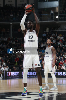 2024-01-12 - Youssoupha FALL of Lyon during the Turkish Airlines EuroLeague basketball match between LDLC ASVEL Villeurbanne and Alba Berlin on January 12, 2024 at Astroballe in Villeurbanne, France - BASKETBALL - EUROLEAGUE - ASVEL V ALBA BERLIN - EUROLEAGUE - BASKETBALL